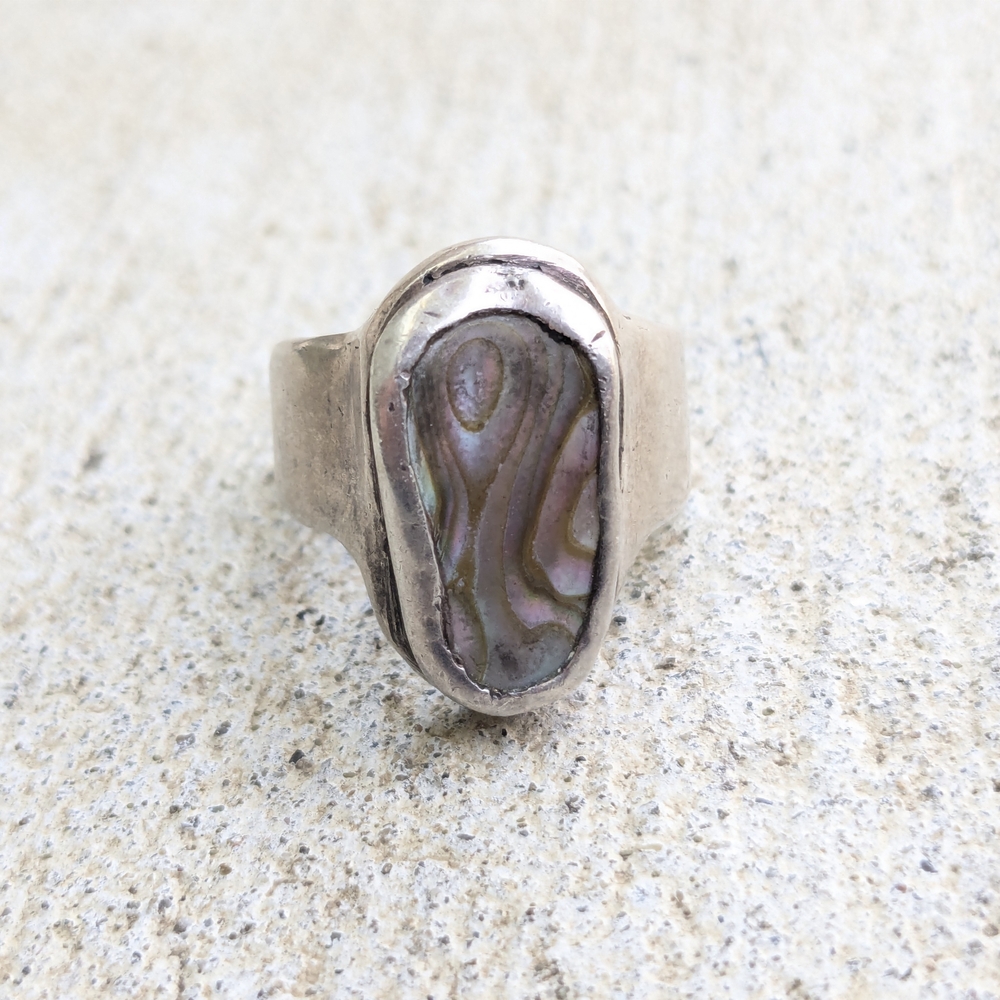 Silver Abalone Ring - image 6